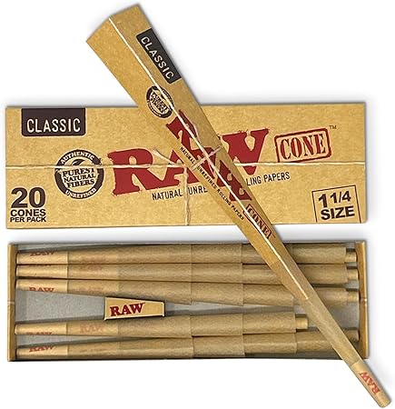Raw 20 Cones 1 1/4