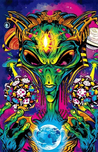 Eye Candy New World Order Rolling Tray (7" x 11")