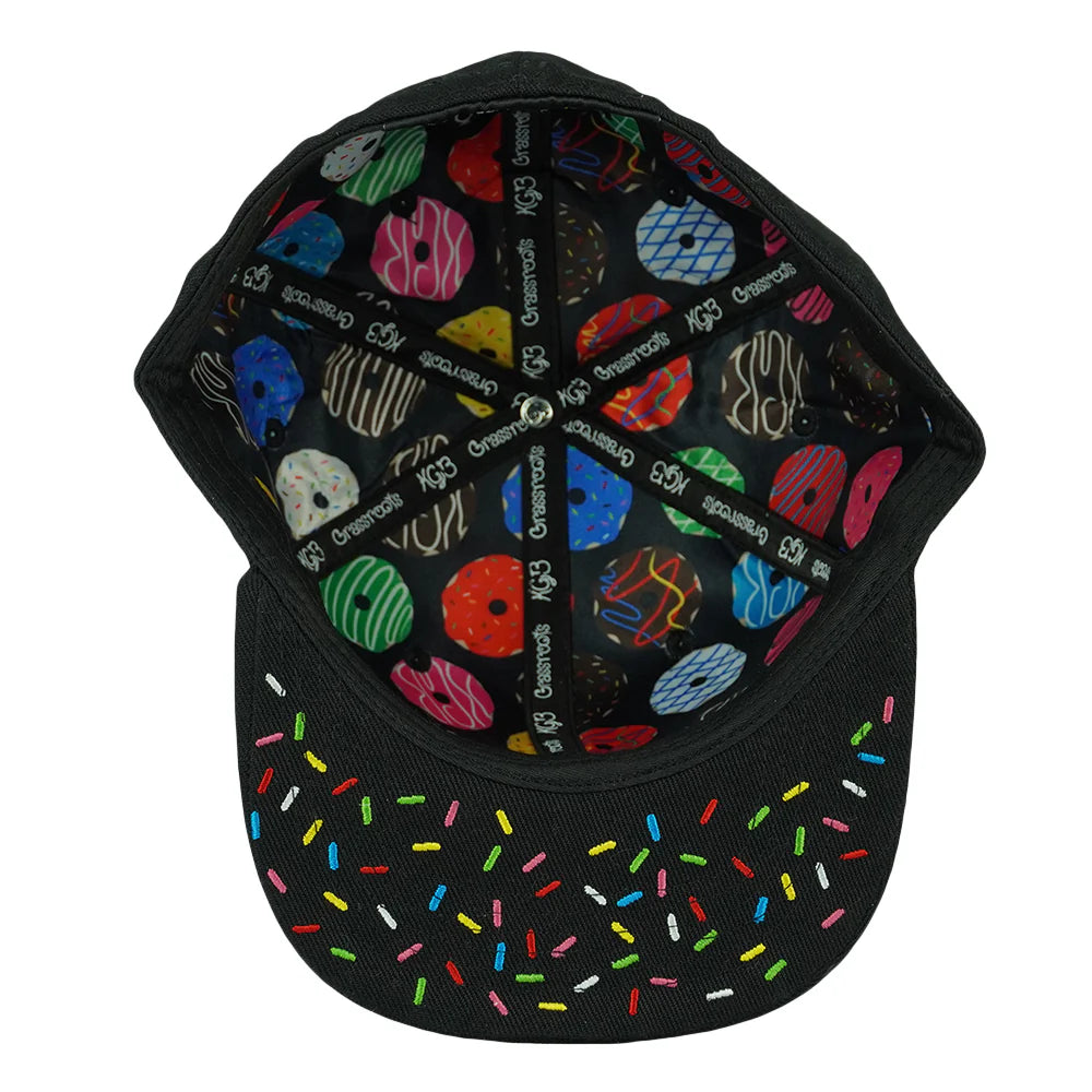 KGB Glass I Decade of Donuts Black Fitted Hat