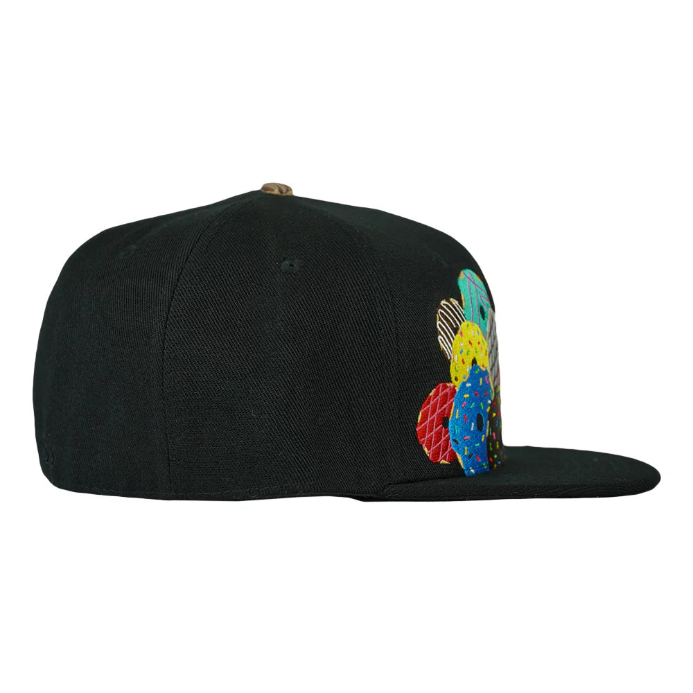 KGB Glass I Decade of Donuts Black Fitted Hat