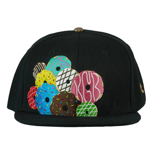 KGB Glass I Decade of Donuts Black Fitted Hat