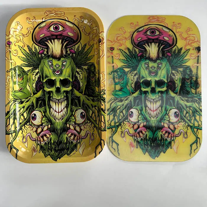 Eye Candy Skull Candies by Bryan Allen Rolling Tray (7" x 11")