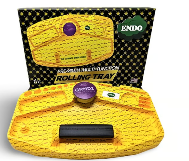 ENDO I Rolling Tray - Yellow (8" x 13")