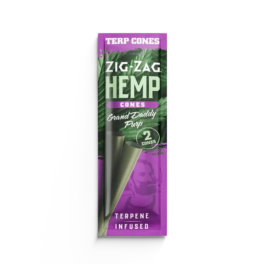 Zig Zag Terpene Infused Hemp Cones I Grand Daddy purple