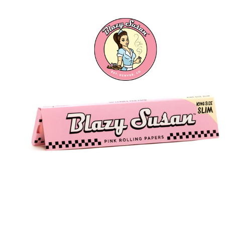 Blazy Susan I Pink Rolling Papers King Size Slim