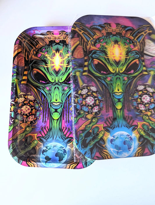 Eye Candy New World Order Rolling Tray (7" x 11")