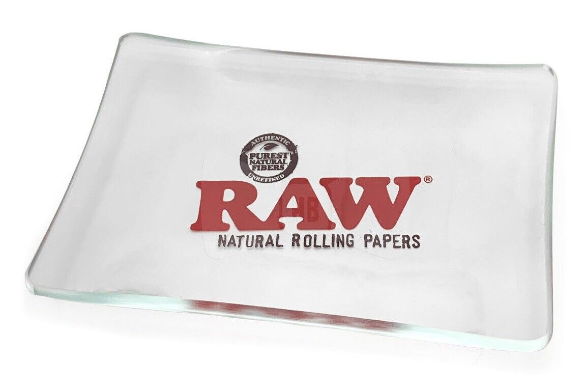 Raw I Glass Rolling Tray (6" x 4")