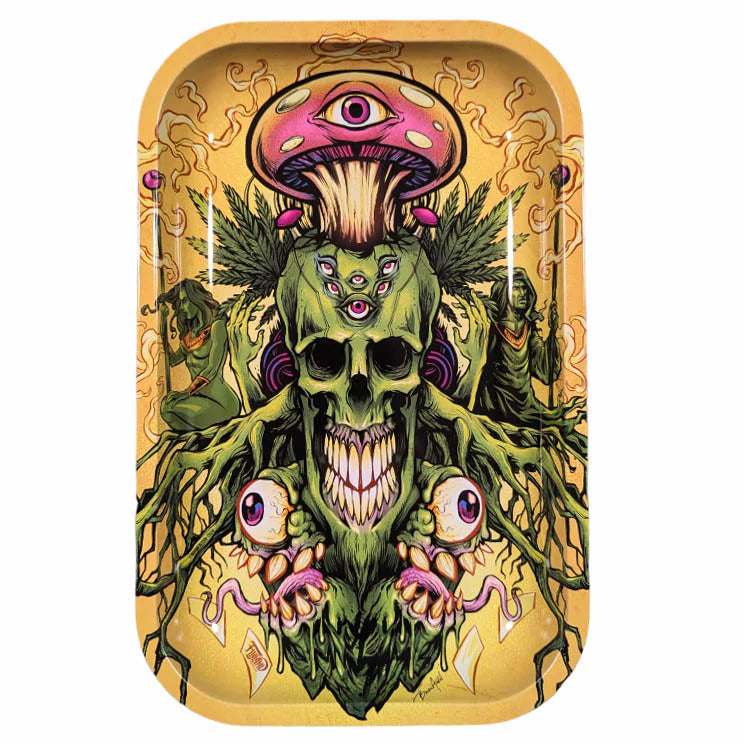Eye Candy Skull Candies by Bryan Allen Rolling Tray (7" x 11")