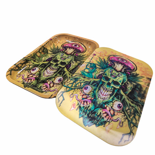 Eye Candy Skull Candies by Bryan Allen Rolling Tray (7" x 11")